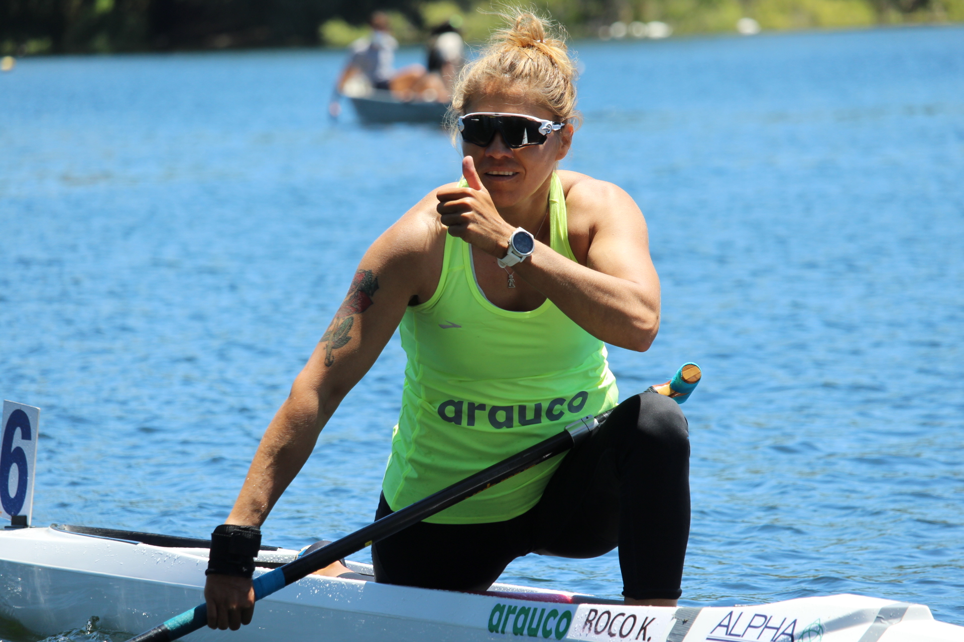 Karen Roco destacó en la vuelta de las competencias a nivel país de canotaje