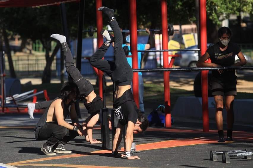 Gimnasio al aire libre ya puede ser utilizado por el mundo deportivo