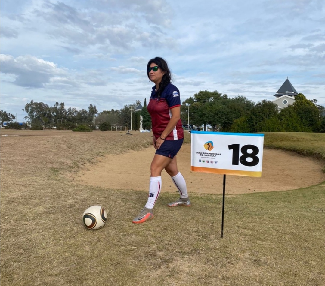 Maulina fue campeona de la Copa Sudamericana de footgolf