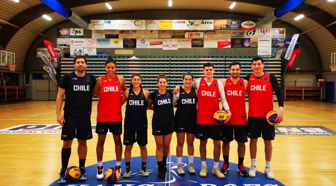 Roja 3×3 cayó en su debut del Mundial con maulino en cancha