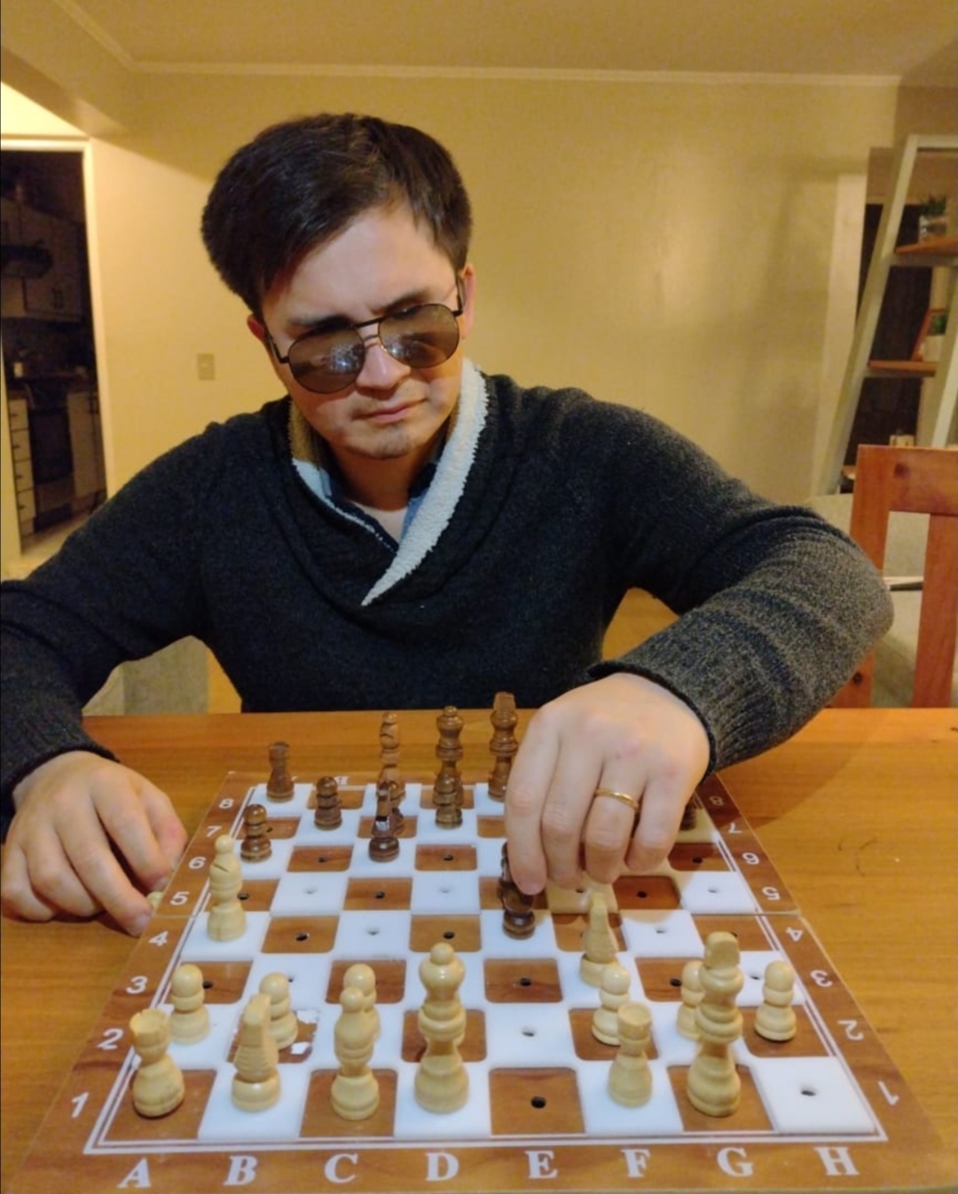 Ajedrecista talquino se subió al podio en torneo internacional para ciegos