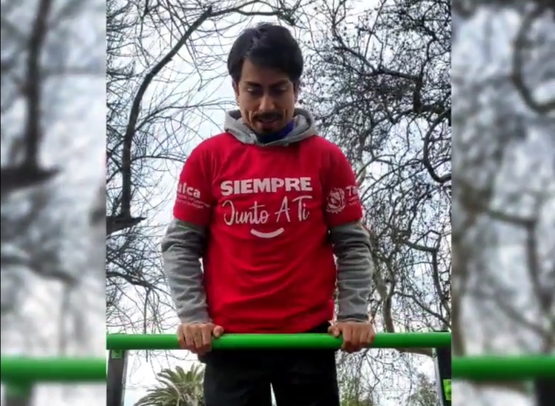 Taller de calistenia gratuito comenzó en Talca