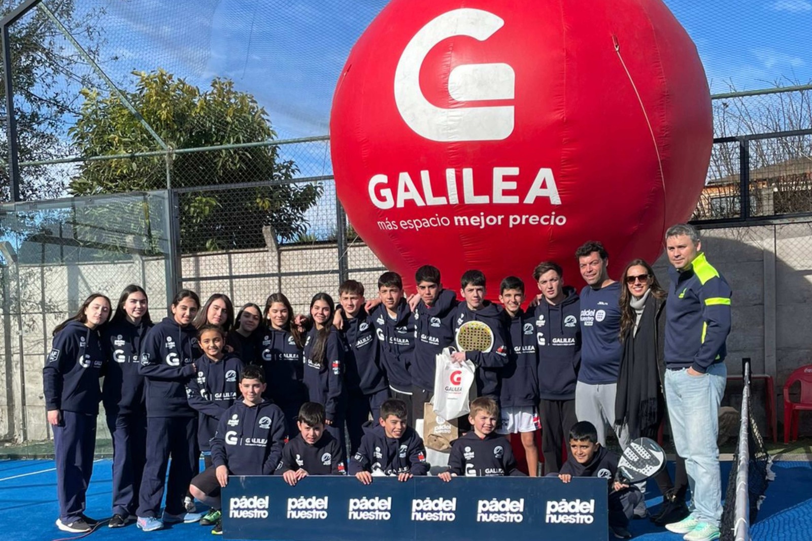 Academia de Pádel sumó importante apoyo para seguir proyectando jugadores a La Roja
