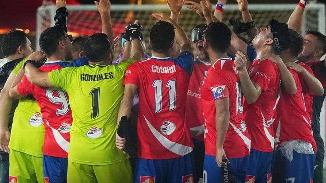 Chile levantó la copa en torneo internacional de fútbol ciego con maulinos en cancha