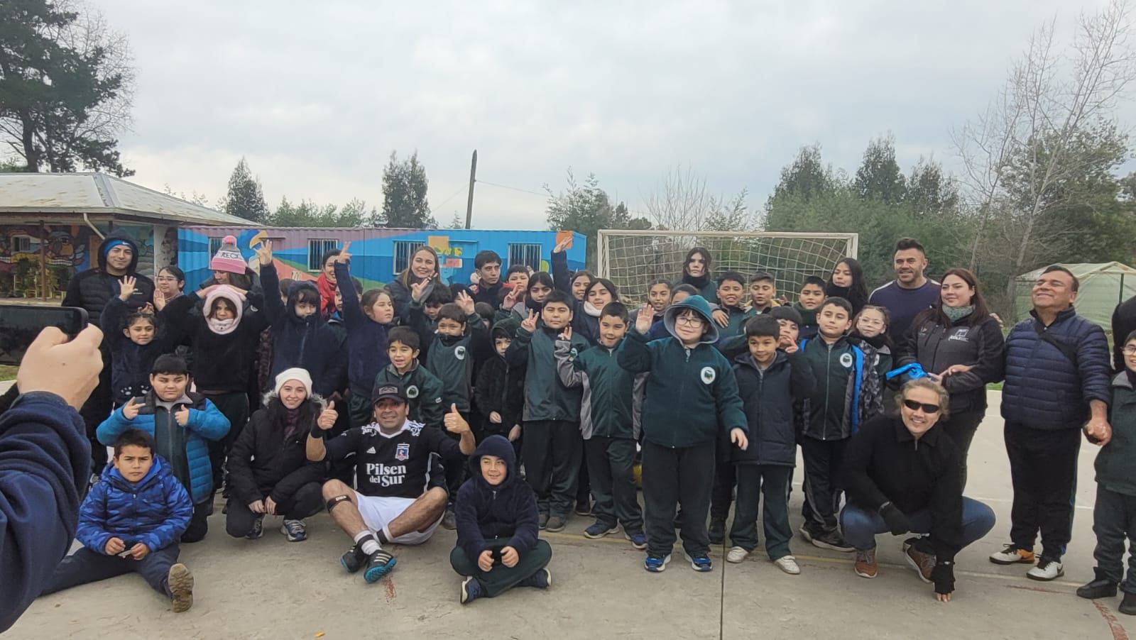 Club maulino realizó exhibición de fútbol ciegos en Pelarco